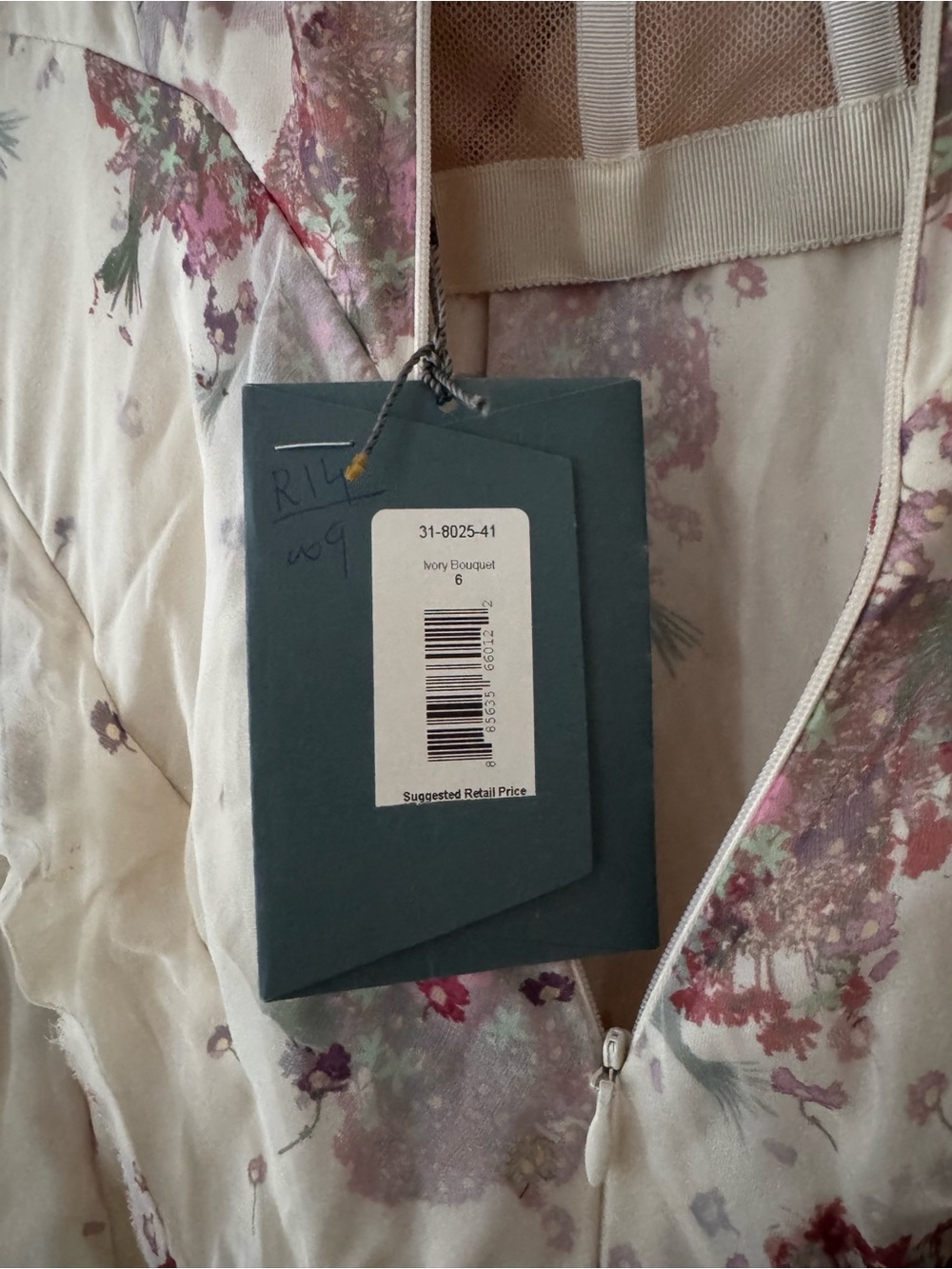 Zac Posen Bouquet Print Silk Gown New With Tags - Picture 8 of 9